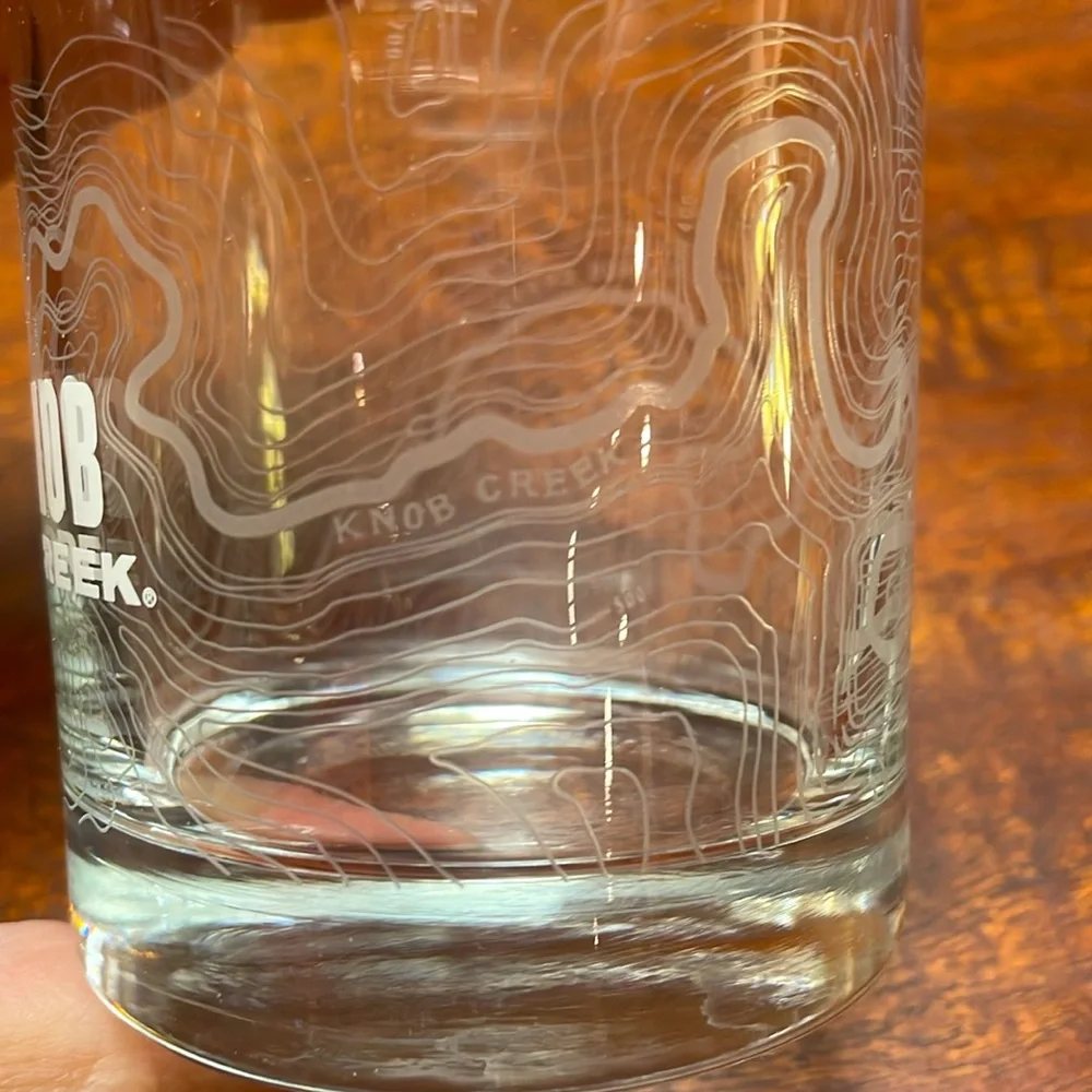 Beautiful Knob Creek Low Ball Glasses x2